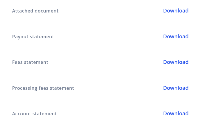 Payout reports