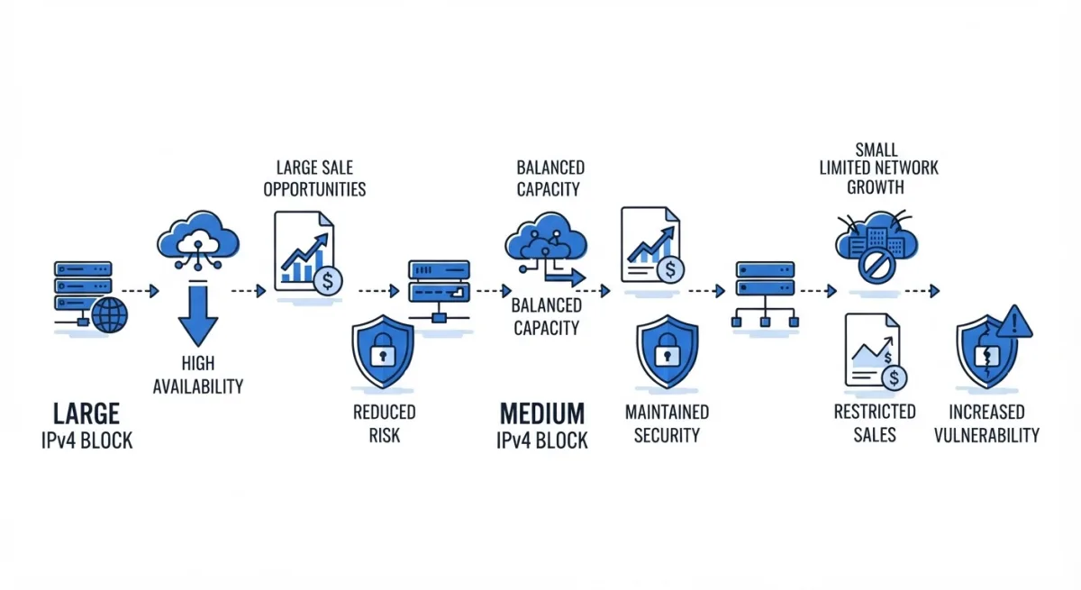 How IPv4 block size affects sale opportunities
