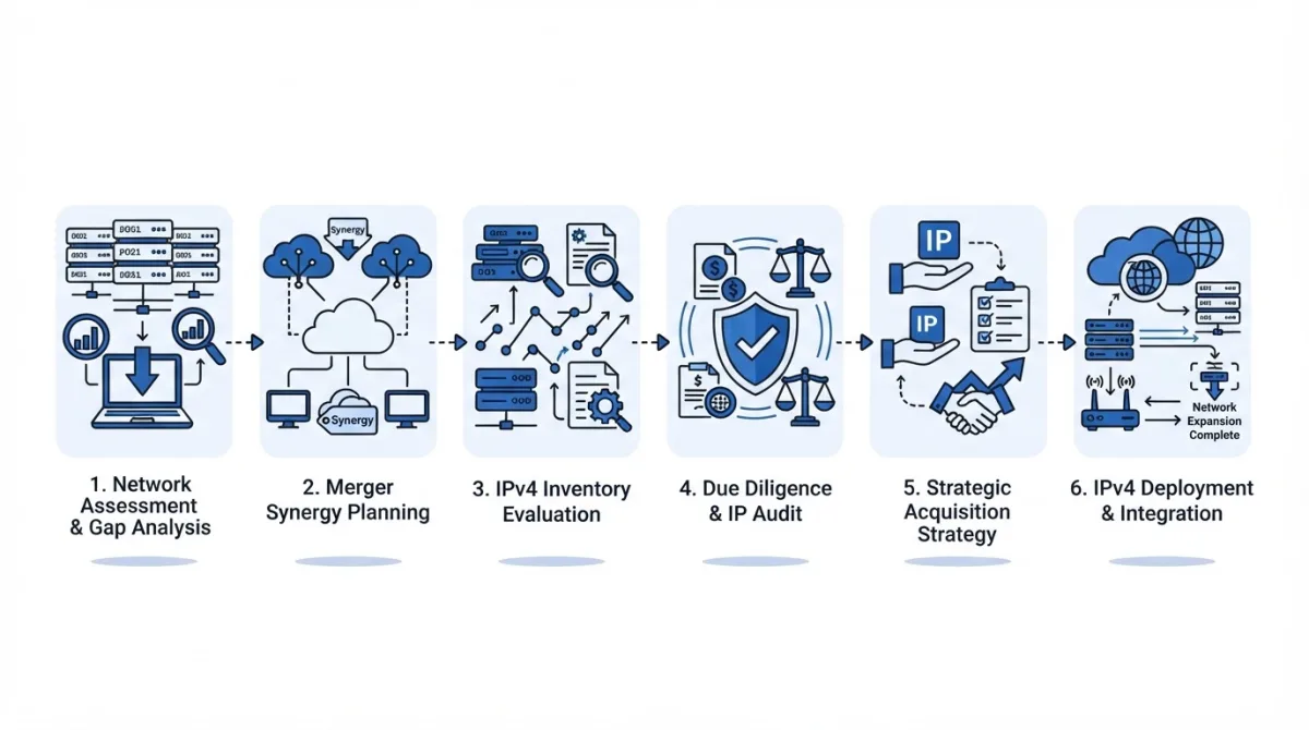 How to plan IPv4 acquisition for mergers and network expansion