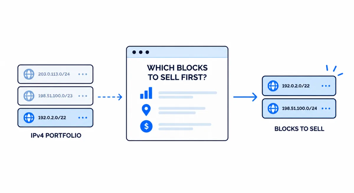 Partial IPv4 Portfolio Sale: How to Decide Which Address Blocks to Sell First